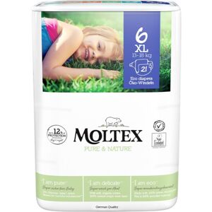 Moltex Pure & Nature XL Size 6 jednorazové EKO plienky 13-18 kg 21 ks