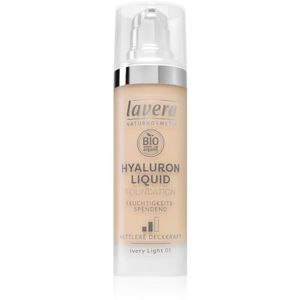 Lavera Hyaluron Liquid Foundation ľahký make-up s kyselinou hyalurónovou odtieň 01 Ivory Light 30 ml