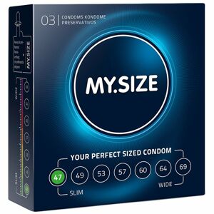 MY.SIZE 47mm kondómy 3 ks