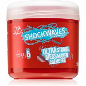 Wella Shockwaves Ultra Strong Mess Maker krémový gél na vlasy 150 ml