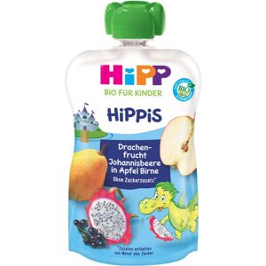 Hipp HiPPis BIO jablko-hruška-dračie ovocie-čierne ríbezle detský príkrm 100 g