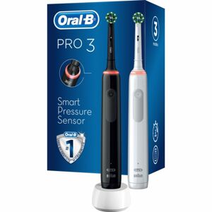 Oral B Pro 3 3900 Cross Action Duo elektrická zubná kefka 2 ks