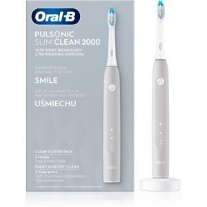Oral B Pulsonic Slim Clean 2000 Grey sonická zubná kefka