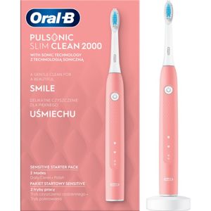 Oral B Pulsonic Slim Clean 2000 Pink sonická elektrická zubná kefka Pink