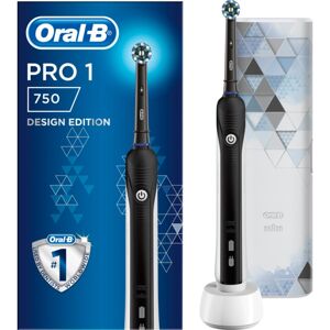 Oral B PRO 750 Cross Action Black Edition elektrická zubná kefka s puzdrom