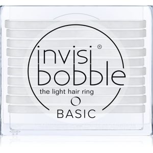 invisibobble Basic tenké gumičky do vlasov Crystal Clear 10 ks
