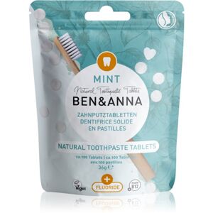 BEN&ANNA Natural Toothpaste Tablets zubná pasta v tabletách Fluoride Mint 36 g