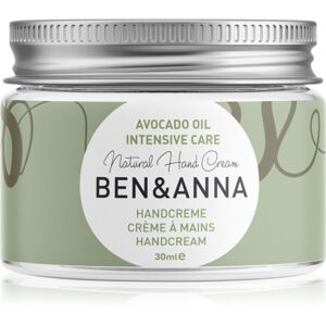 BEN&ANNA Natural Hand Cream Intensive Care intenzívny krém na ruky s avokádom 30 ml