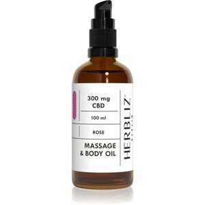 Herbliz CBD Massage Oil Rose telový a masážny olej 100 g