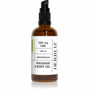 Herbliz CBD Massage Oil Lemongrass masážny olej 100 ml