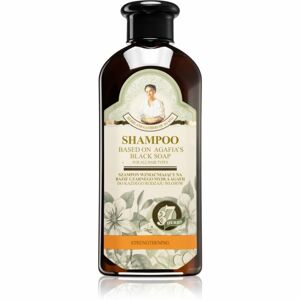 Babushka Agafia Black Soap posilňujúci šampón čierny 350 ml