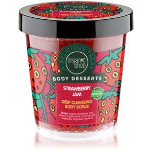 Organic Shop Body Desserts Strawberry Jam hĺbkovo čistiaci peeling na telo 450 ml