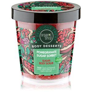 Organic Shop Body Desserts Pomegranate osviežujúci cukrový peeling na telo 450 ml