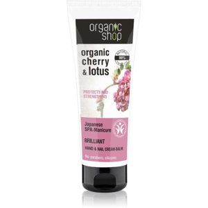 Organic Shop Cherry & Lotus posilňujúci balzám na ruky a nechty 75 ml