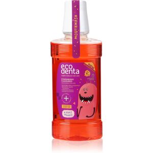 Ecodenta Super + osviežujúca ústna voda pre deti príchuť Strawberry 250 ml