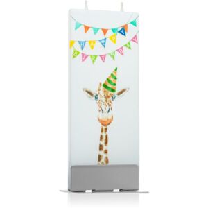 Flatyz Greetings Happy Birthday Giraffe dekoratívna sviečka 6x15 cm