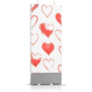 Flatyz Holiday Hearts dekoratívna sviečka 6x15 cm