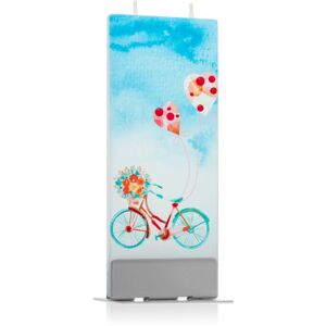 Flatyz Holiday Bike With Hearts dekoratívna sviečka 6x15 cm