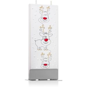 Flatyz Holiday Three Reindeers dekoratívna sviečka 6x15 cm