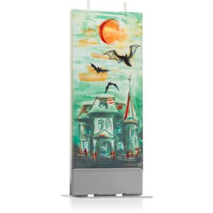 Flatyz Holiday Haunted House and Bats dekoratívna sviečka 6x15 cm
