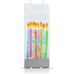Flatyz Greetings Happy Birthday Candles dekoratívna sviečka 6x15 cm