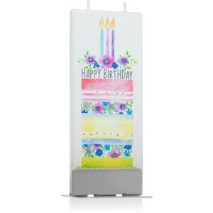 Flatyz Greetings Happy Birthday Cake dekoratívna sviečka 6x15 cm