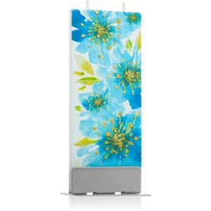 Flatyz Nature Blue Flowers dekoratívna sviečka 6x15 cm