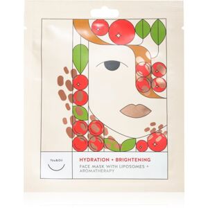 You&Oil Hydration & Brightening plátenná maska pre rozjasnenie a hydratáciu 3x25 ml