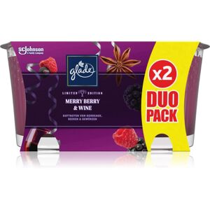 GLADE Merry Berry & Wine vonná sviečka duo 2x129 g