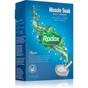 Radox Muscle Soak soľ do kúpeľa pre uvoľnenie svalov Thyme 400 g