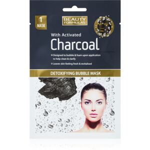 Beauty Formulas Charcoal čistiaca pleťová maska s aktívnym uhlím 1 ks