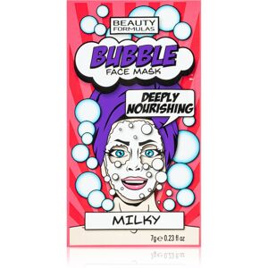 Beauty Formulas Bubble Milky čistiaca pleťová maska s mliečnymi proteínmi 7 g