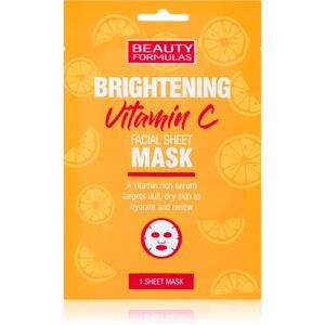 Beauty Formulas Vitamin C rozjasňujúca plátienková maska s vitamínom C 1 ks