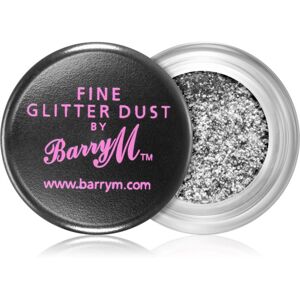 Barry M Fine Glitter Dust trblietavé očné tiene odtieň Silver 10 g