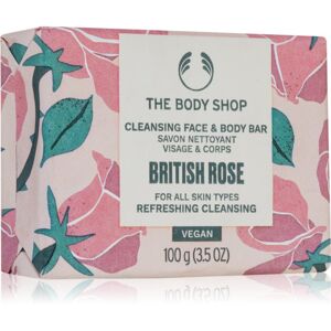 The Body Shop British Rose tuhé mydlo na telo a tvár 100 g