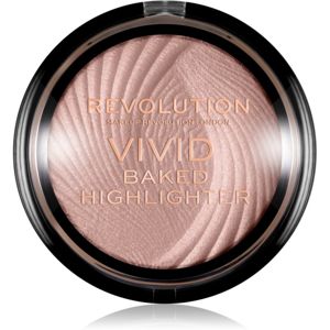 Makeup Revolution Vivid Baked zapečený rozjasňujúci púder odtieň Peach Lights 7,5 g