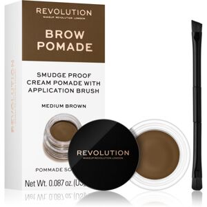 Makeup Revolution Brow Pomade pomáda na obočie odtieň Medium Brown 2,5 g