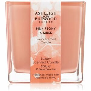 Ashleigh & Burwood London Life in Bloom Pink Peony & Musk vonná sviečka 200 g