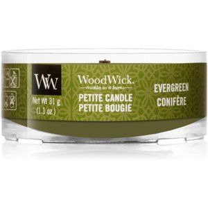 Woodwick Evergreen votívna sviečka s dreveným knotom 31 g