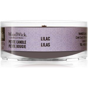 Woodwick Lilac votívna sviečka s dreveným knotom 31 g