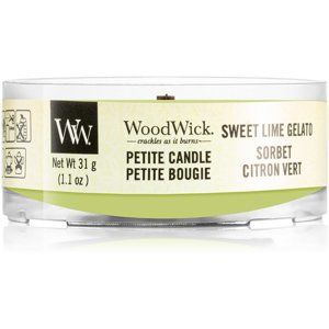 Woodwick Sweet Lime Gelato votívna sviečka s dreveným knotom 31 g