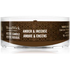 Woodwick Amber & Incense votívna sviečka s dreveným knotom 31 g