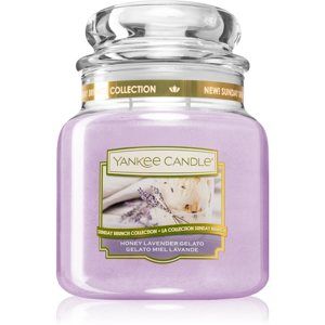 Yankee Candle Honey Lavender Gelato vonná sviečka Classic stredná 411 g