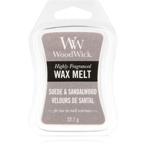 Woodwick Suede & Sandalwood vosk do aromalampy 22.7 g