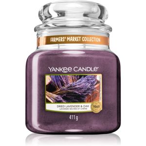 Yankee Candle Dried Lavender & Oak vonná sviečka Classic stredná 411 g