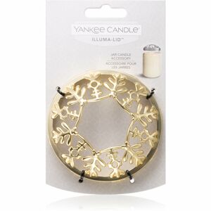 Yankee Candle Snowflake Frost ozdobný prstenec na vonnú sviečku Classic veľký a stredný (Gold)