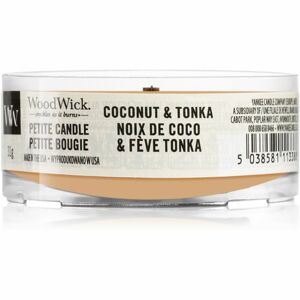 Woodwick Coconut & Tonka votívna sviečka s dreveným knotom 31 g