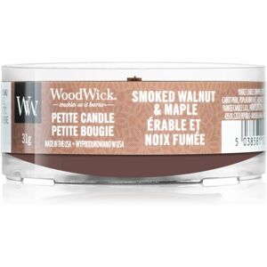 Woodwick Smoked Walnut & Maple votívna sviečka s dreveným knotom 31 g
