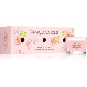 Yankee Candle Fresh Cut Roses darčeková sada 3x37 g