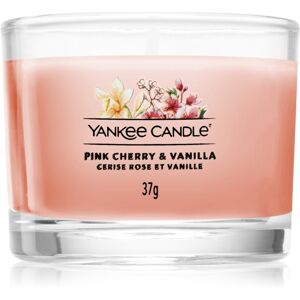 Yankee Candle Pink Cherry & Vanilla votívna sviečka glass 37 g